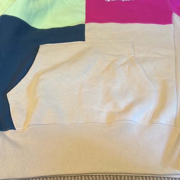 NWT CHAMPION reverse weave colorblock hoodie size M/L - Picture 8 of 9